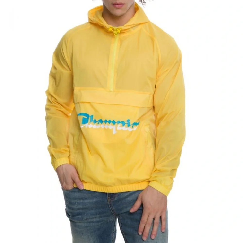 Champion 1/2 Zippered Manorak Anorak Windbreaker Jacket - Medium